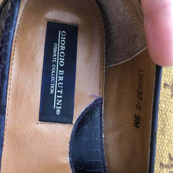 Giorgio Brutini Genuine Snake Skin Slip On Loafer - Picture 6 of 7